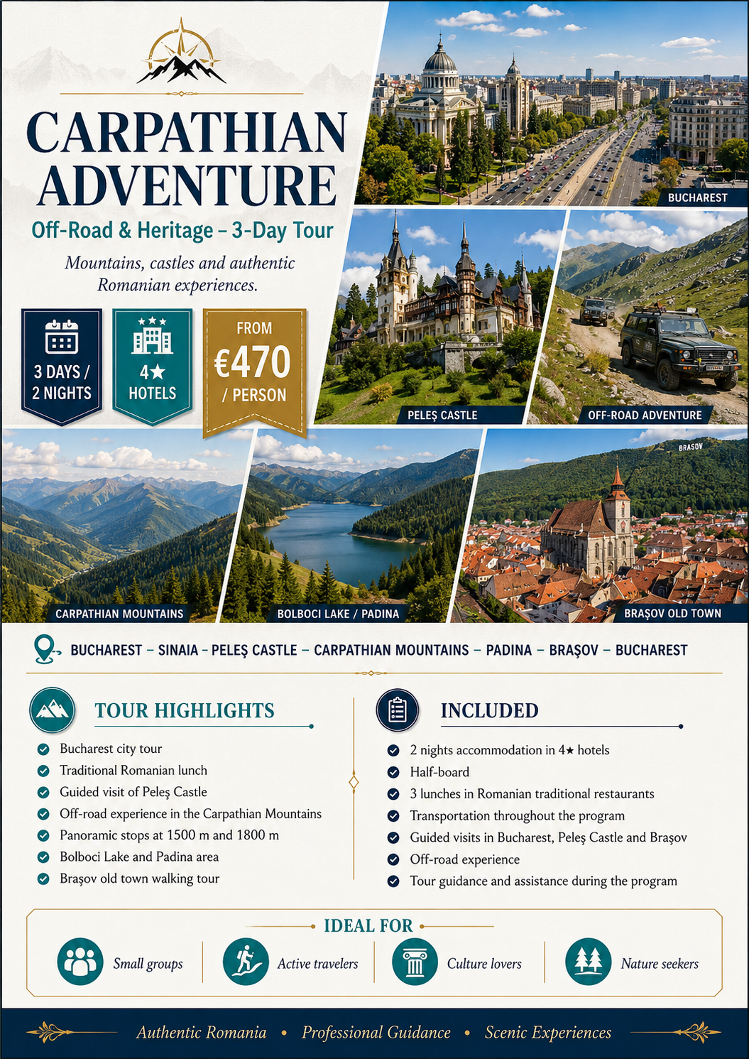 Carpathian Adventure tour program