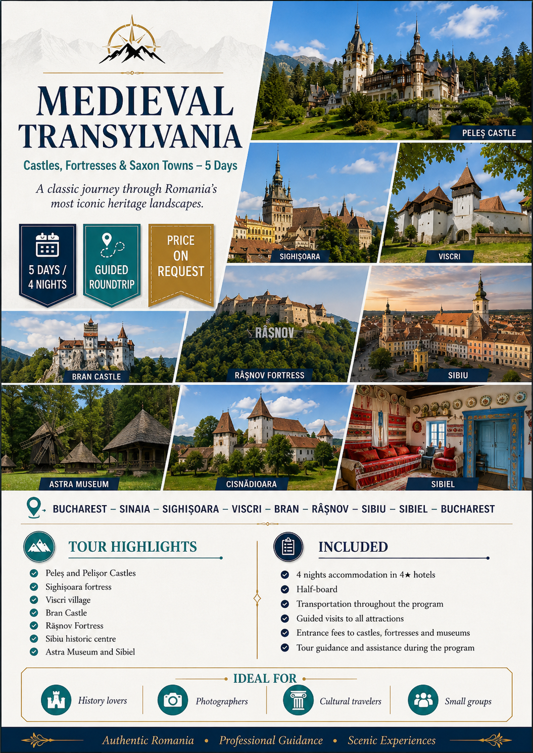 Medieval Transylvania tour program
